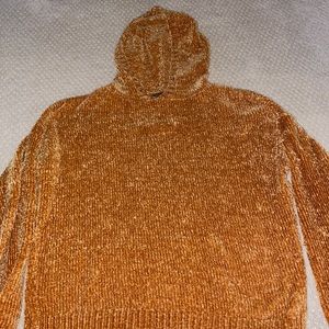 Velvet knit sweatshirt